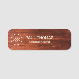 Employee Job Title Modern Professional Magnetic Name Tag