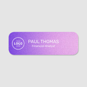 Employee Job Title Modern Professional Magnetic Name Tag