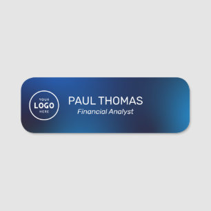 Employee Job Title Modern Professional Magnetic Name Tag