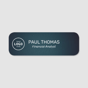 Employee Job Title Modern Professional Magnetic Name Tag