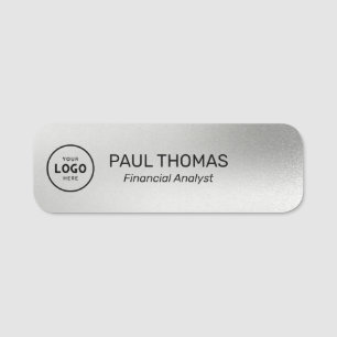 Employee Job Title Modern Professional Magnetic Name Tag