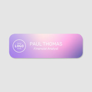Employee Job Title Modern Professional Magnetic Name Tag