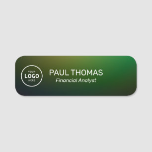 Employee Job Title Modern Professional Magnetic Name Tag