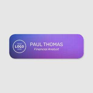 Employee Job Title Modern Professional Magnetic Name Tag