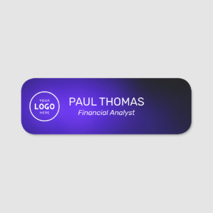 Employee Job Title Modern Professional Magnetic Name Tag