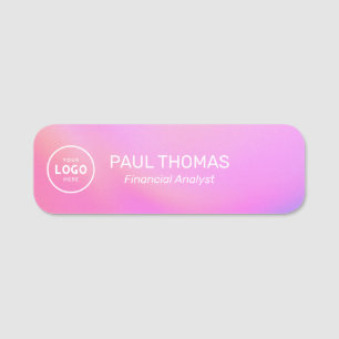Employee Job Title Modern Professional Magnetic Name Tag