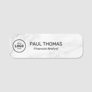 Employee Job Title Modern Professional Magnetic Name Tag