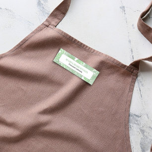 Employee Job Title Palm Leaves Name Tag