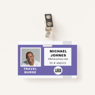Employee Logo And Photo Name Tag ID Badge
