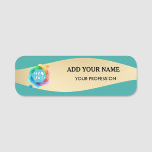 Employee Logo Name Tags Business Pin Tag