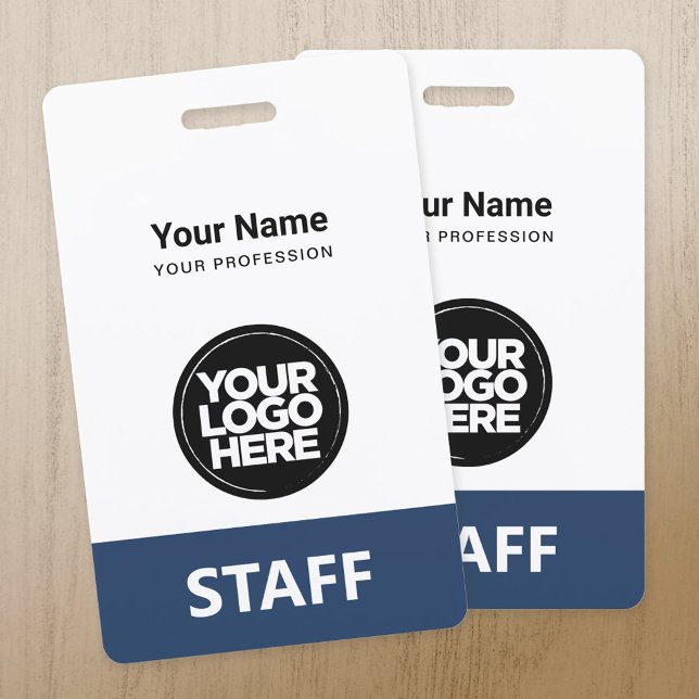 Employee Logo Staff Tag Front and Back The Same ID Badge (Creator Uploaded)