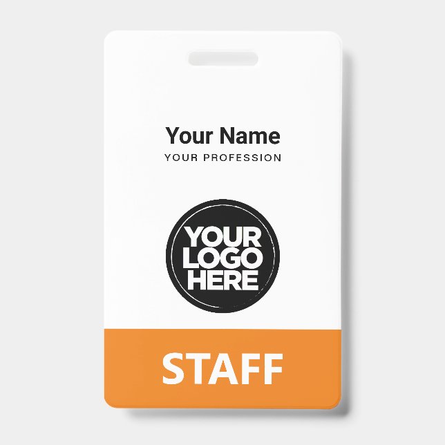Employee Logo Staff Tag Front and Back The Same ID Badge (Front)