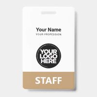 Employee Logo Staff Tag Front and Back The Same
