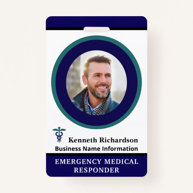Employee Medical Photo ID Personalise Badge ID Badge (Front)