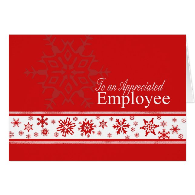Employee  Merry Christmas card (Front Horizontal)