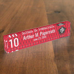 Employee milestone anniversary 10 years gift nameplate