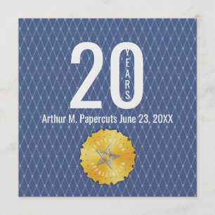 Employee milestone anniversary 20 year gift card