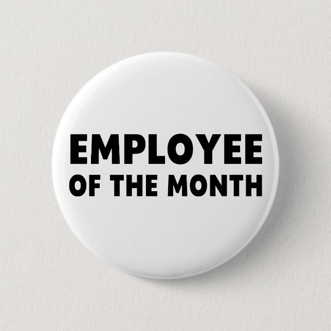 Employee Month 6 Cm Round Badge (Front)