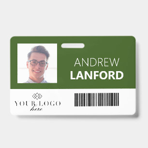 Employee Name Badge   Custom Logo and Colour ID Badge