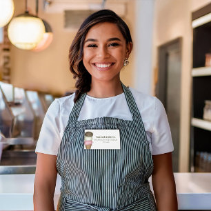 Employee Name Ice Cream Custom Name Tag