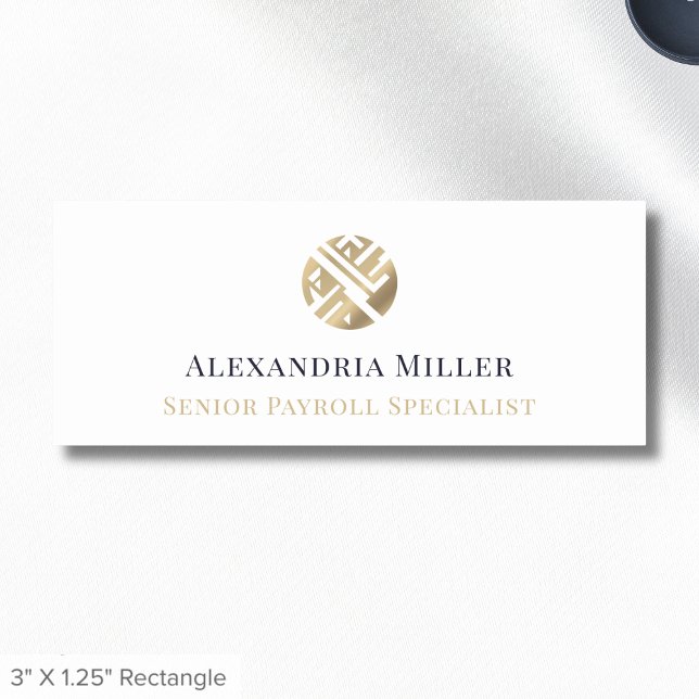 Employee Name Tag Custom Logo (Creator Uploaded)