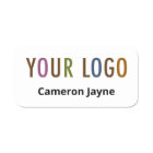 Employee Name Tag Custom Logo Magnetic Plastic