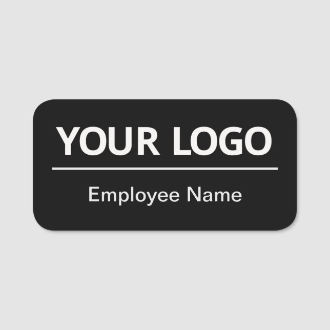 Employee Name Tag Custom Logo Magnetic Plastic (Front)