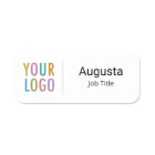Employee Name Tag Pin Magnetic with Business Logo
