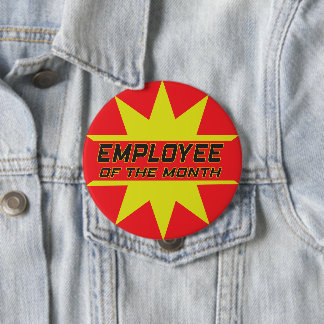 Employee of the Month 10 Cm Round Badge