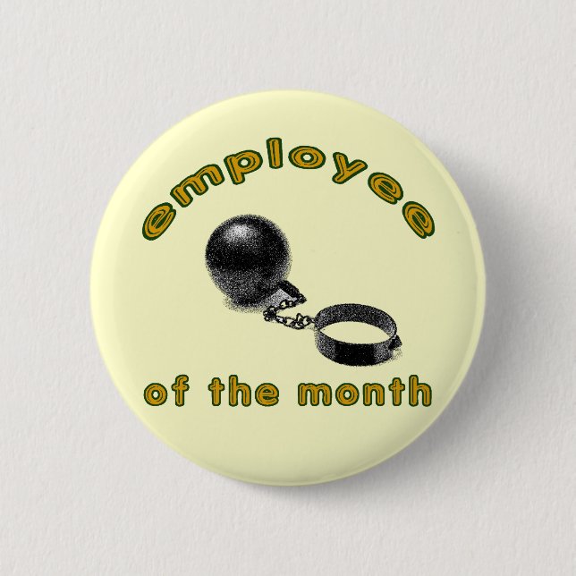 employee of the month 6 cm round badge (Front)