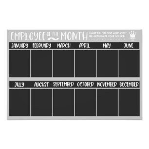 Employee of the Month Award Recognition Photo Print