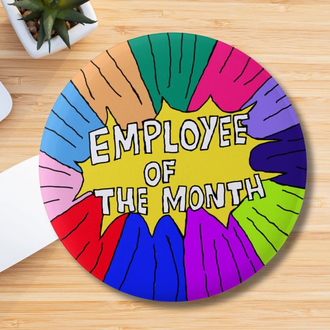 Employee of the month badge boss pin workers star (Creator Uploaded)