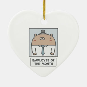 Employee Of The Month Ceramic Tree Decoration