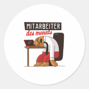 Employee of the Month Classic Round Sticker