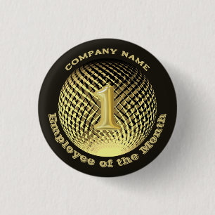 Employee of the Month Company round  3 Cm Round Badge