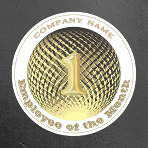 Employee of the Month Company round Sticker