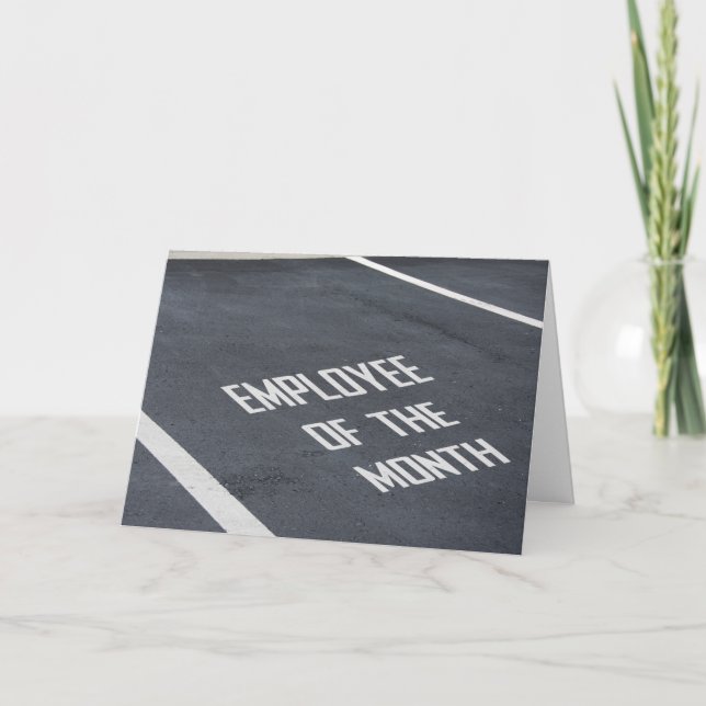 Employee of the Month Congratulations Card (Front)