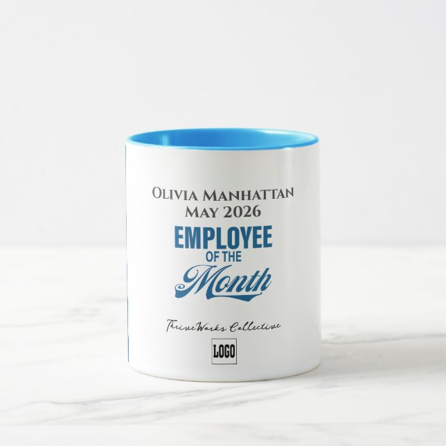 Employee of the Month Custom Business Recognition Mug (Center)