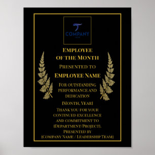 Employee of the Month Custom Recognition Corporate Poster