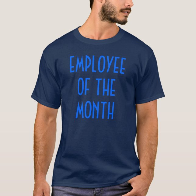 Employee of the Month Navy Blue T-Shirt (Front)