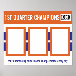 Employee of the month quarterly 4X6 photos Poster