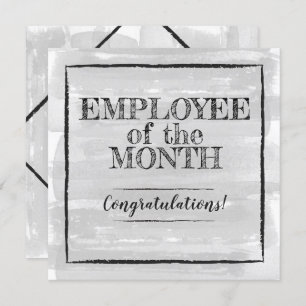 Employee of the month recognition award card