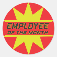 Employee of the Month Sticker