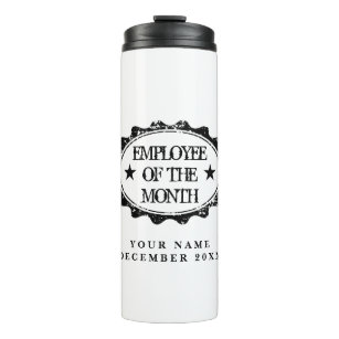 Employee of the month thermal tumbler travel mug