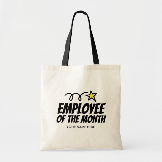 Employee of the month tote bag gift for coworker (Front)