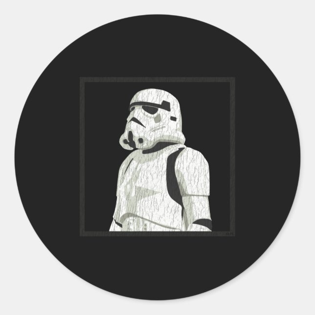 Employee Of The Month Trooper  Classic Round Sticker (Front)