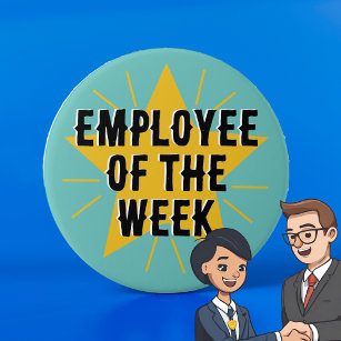 Employee of the week Star Worker Boss badge