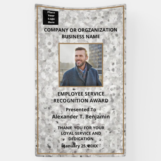 Employee Of The Year Photo Employees Awards Banner (Vertical)