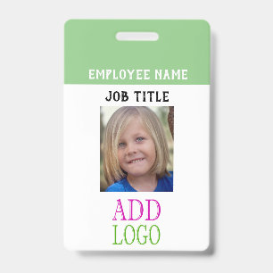 Employee Pass - Photo pass-  Name ID Badge