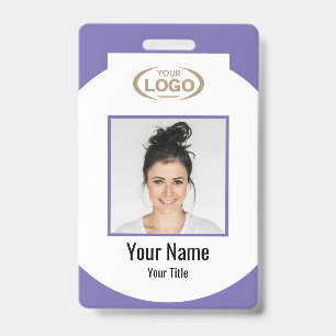Employee Photo And Name With Company Logo Deluge ID Badge